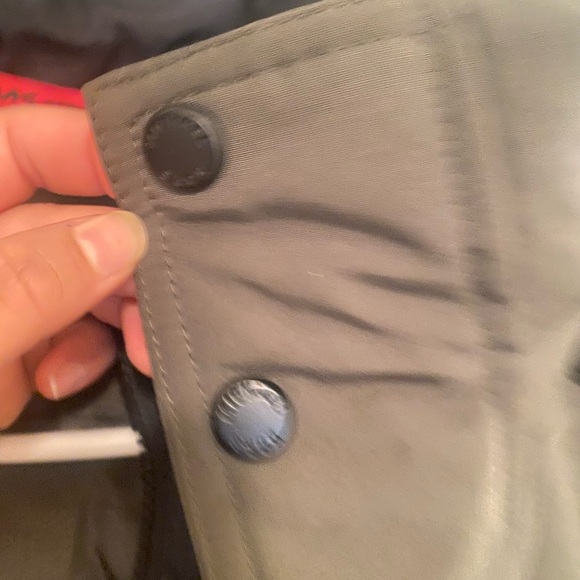 Michael Kors Olive Green Parka with Black Quilted Inner Layer - Picture 7 of 13